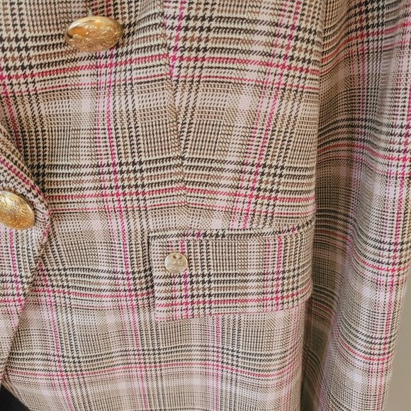 Mos Mosh Beliz Fara Plaid Blazer EU 36/US 6 - Picture 8 of 15